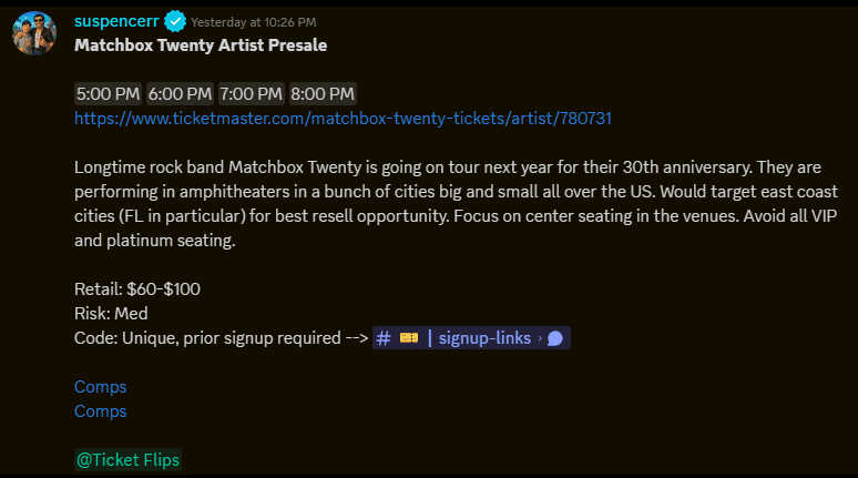 Matchbox Twenty concert tickets