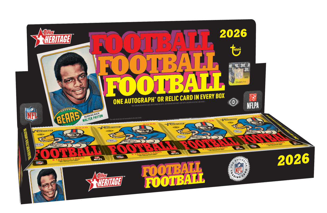 2026 Topps Heritage Football Hobby Box