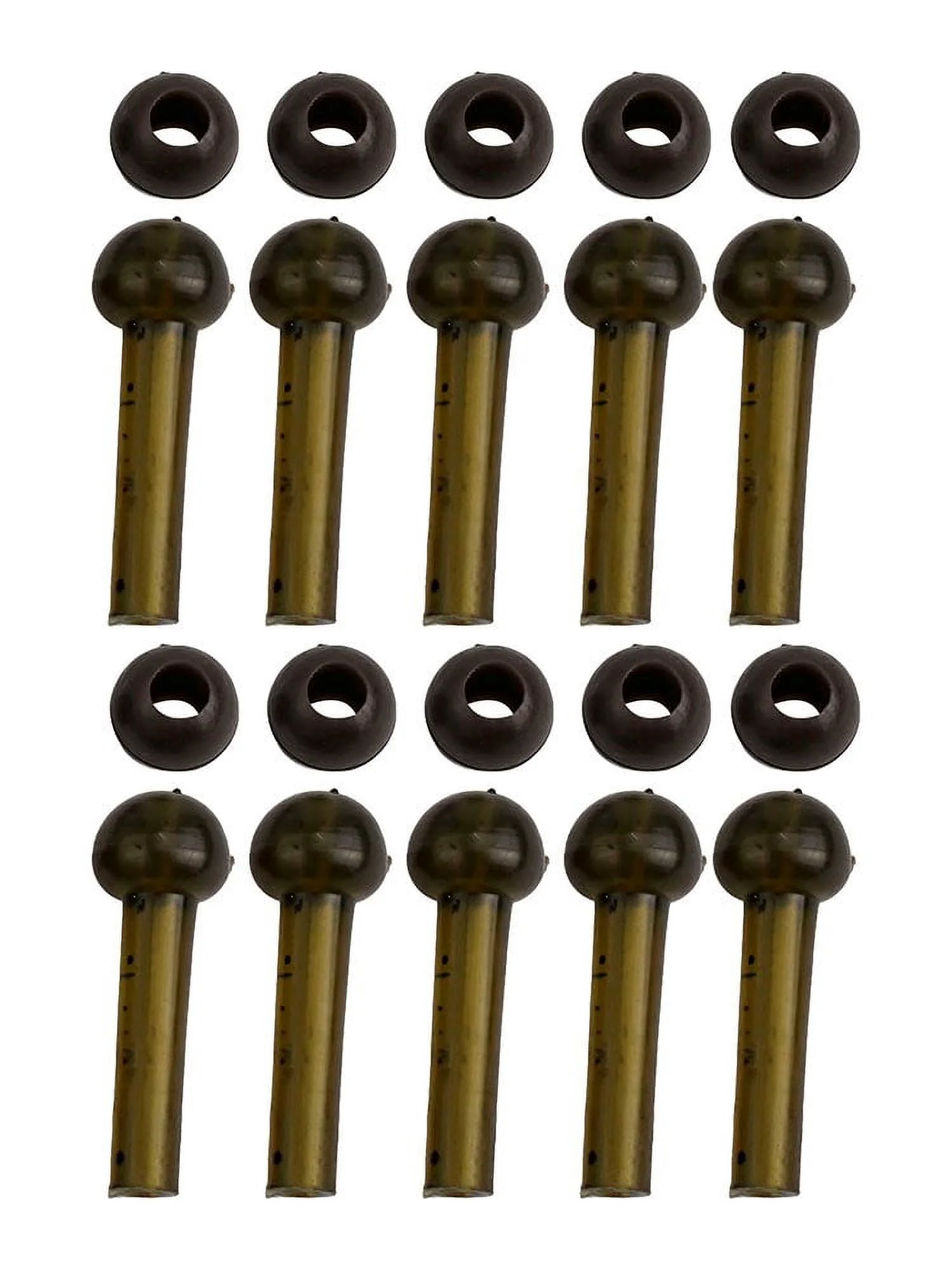 10pcs Helicopter Rig Carp Fishing Accessories Rubber Sleeve Anti Tangle Heli Bead
