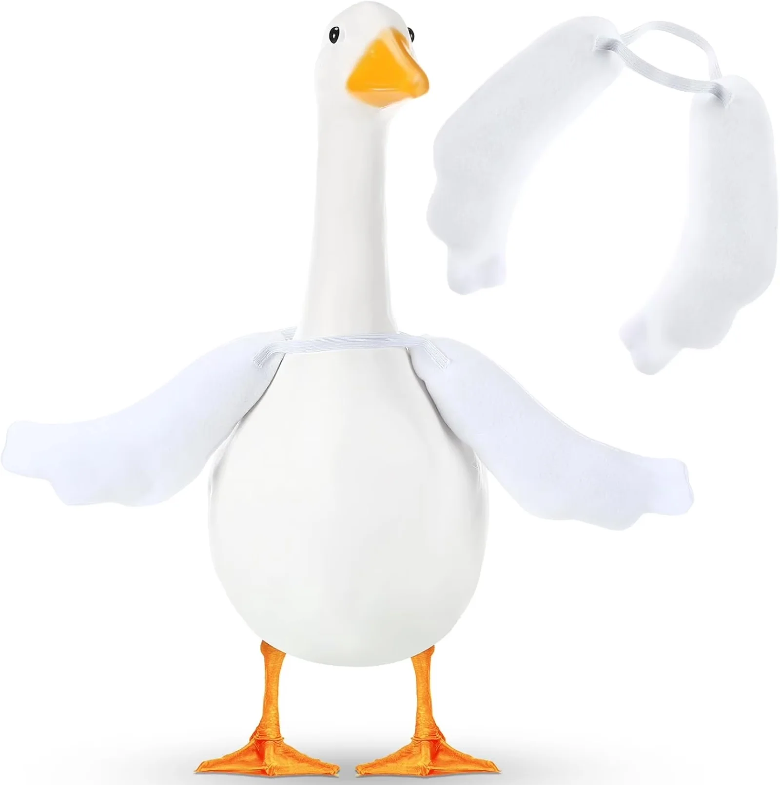 23 Inch Goose Wings for Porch Decor, Outdoor Decorations for Yard with Elastic Strap, Front Porch Decor for Garden Statue, Yard Art for Patio and Lawn, 1-Pack