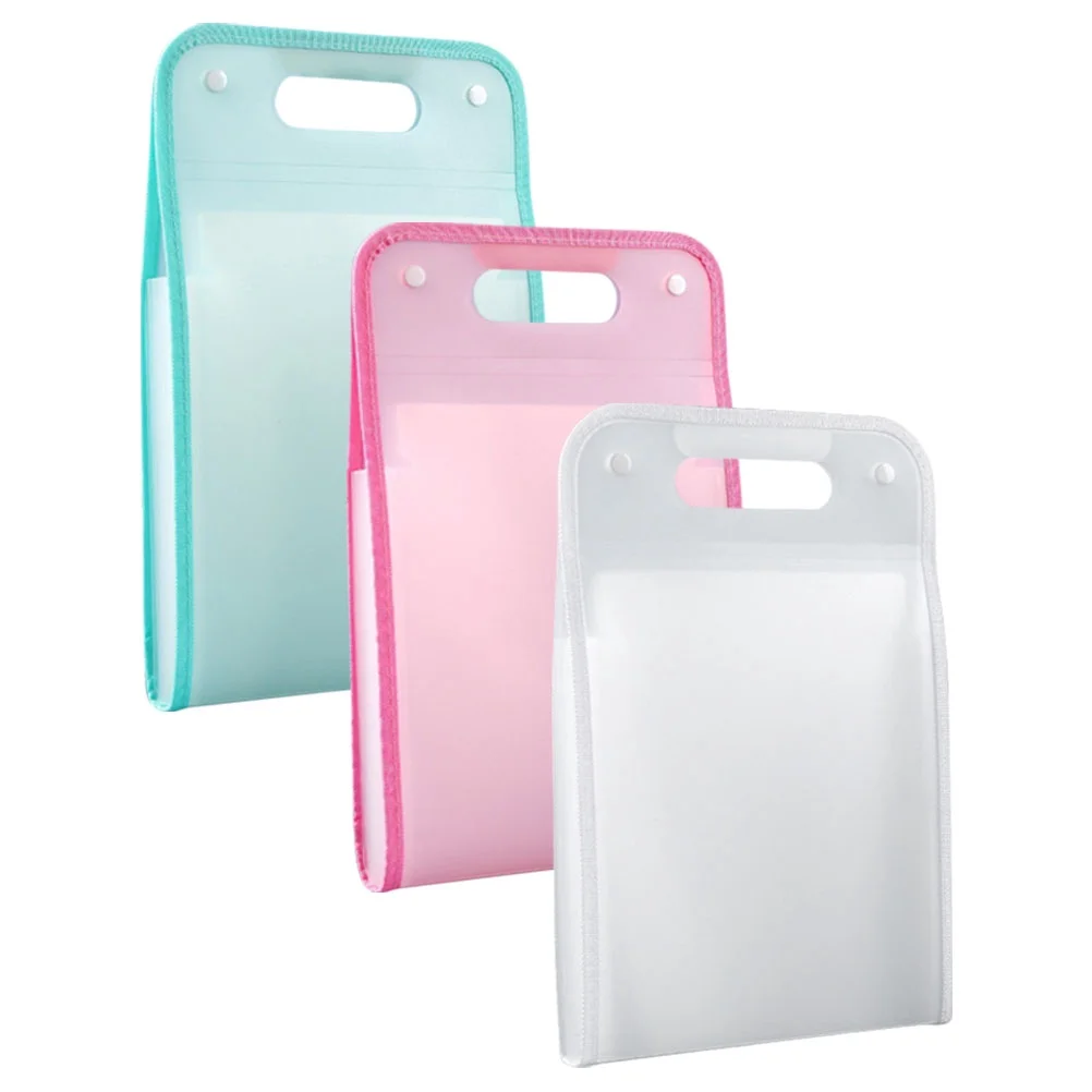OFFIGAM Portable PP File Folder Organizer Assorted Color for Office Use 3Pcs
