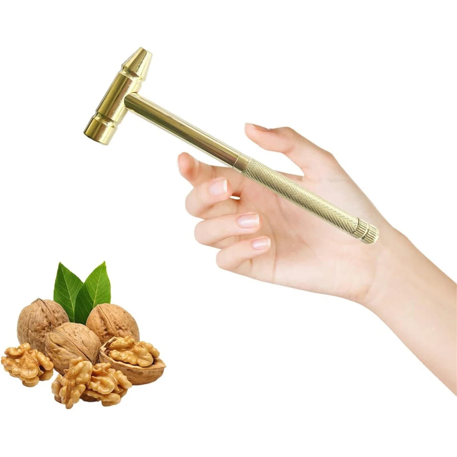 6 in 1 Mini Multifunctional Copper Hammer, Compact Camping Hammer Set with Screwdriver, Metal Multitool for Home, 1 Tool