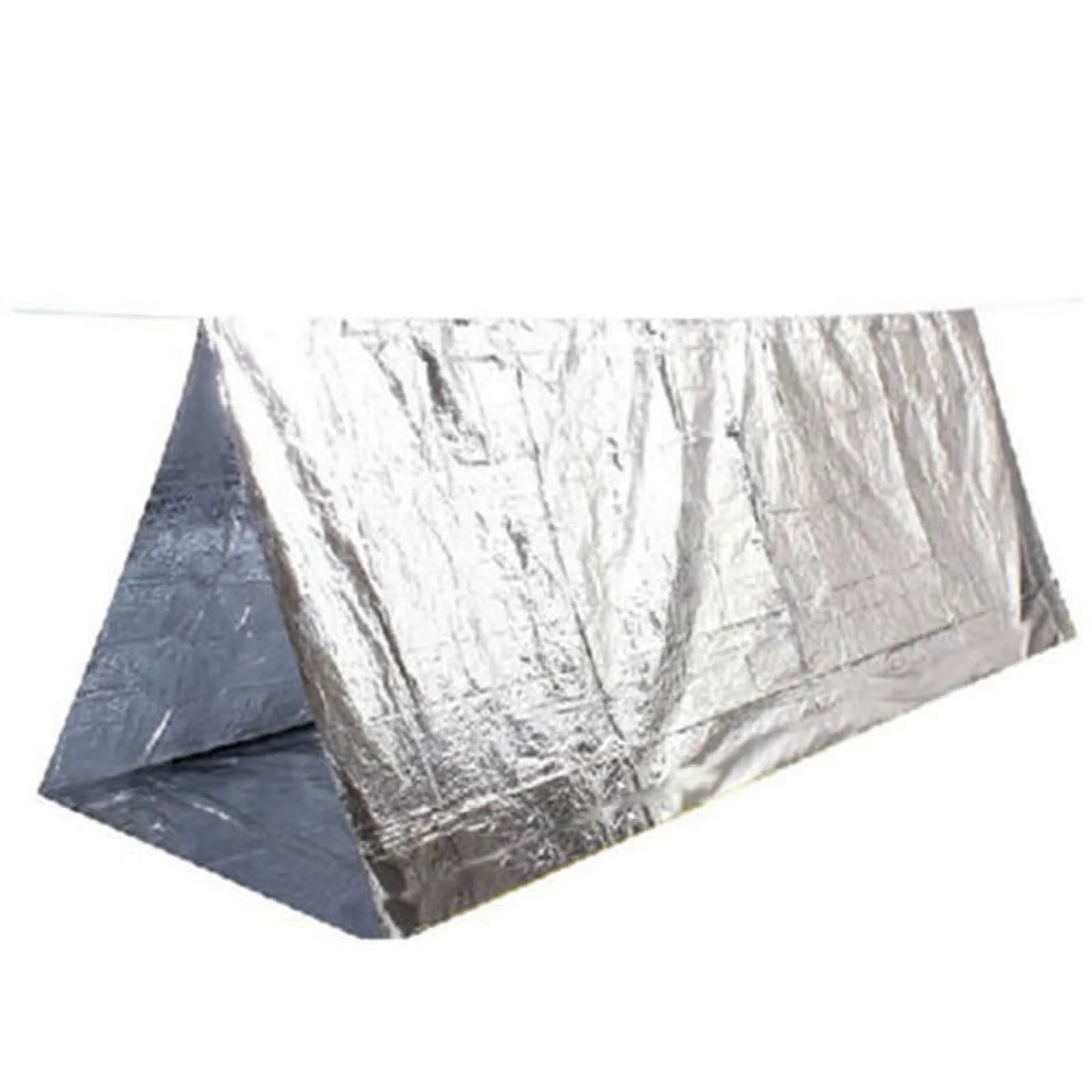 Camping & Hiking Shelter for Two Persons Emergency Portable Tent Outdoor Tent for Quick Setup All-Weather Shelter for Camping and Hiking, Silver
