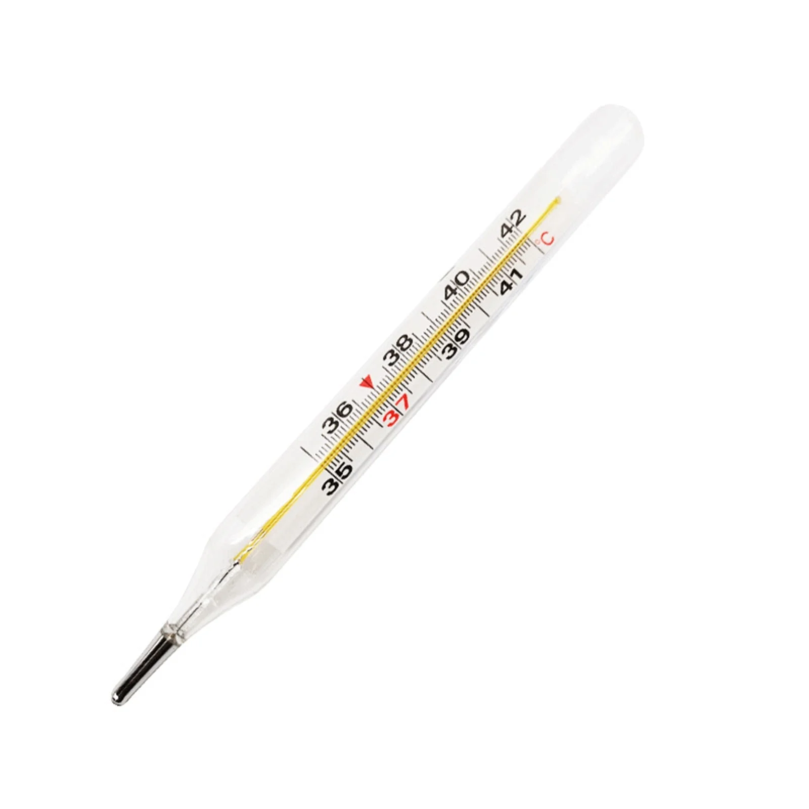 Clearance Sale Classic Traditional Glass Thermometer, Accurate Measurement Precision, Suitable for Home Use - 2 ml