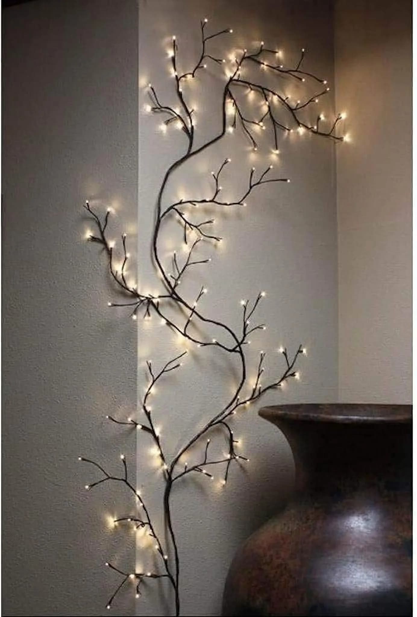 Enchanted Willow Vine Lights, Christmas Swags Decorations Indoor Room Decor, 12 Branches 72 LEDs USB Lighted Willow Vine Lights for Walls Bedroom Home Decor(1 pc)