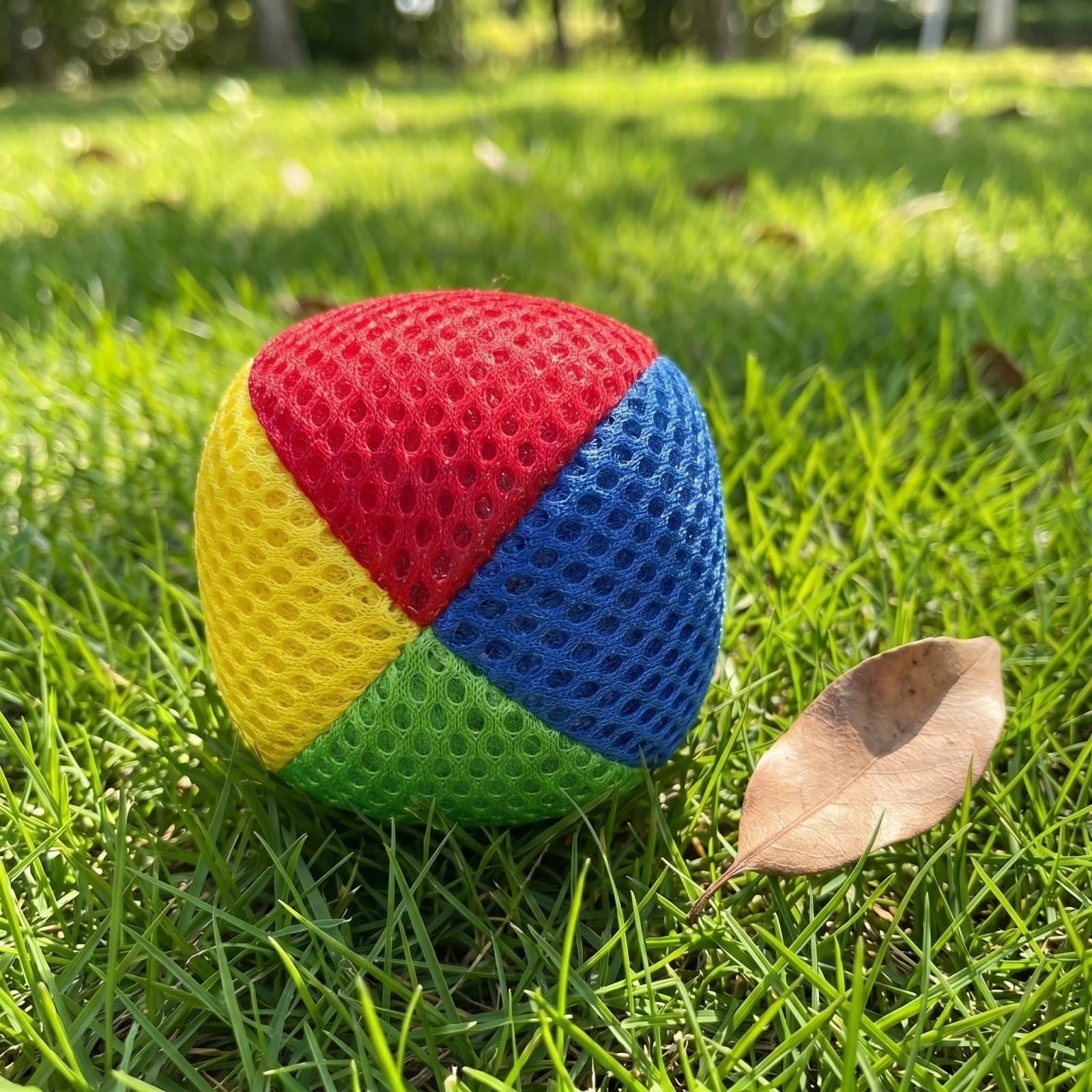 LACKUST 10 Pack Soft Mesh Bean Bags for Ki-ds, Multicolor Throw & Catch Tossing Game, Breathable Sensory Toys for Indoor Outdoor
