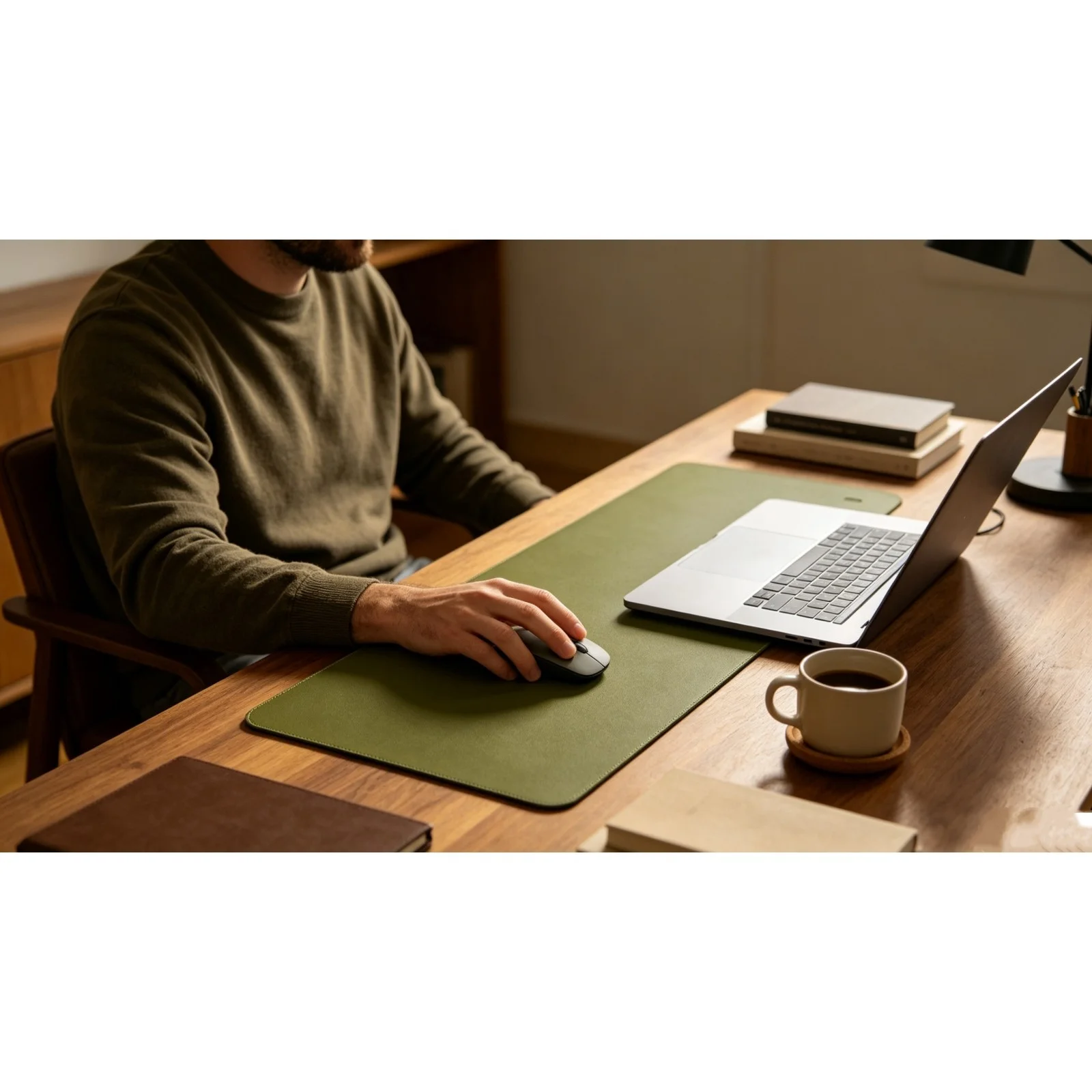 Large SolidColor Desk Mat, Extended AntiStain Desktop Pad, Smooth Surface EasyClean Computer Desk Protector Pad For Office Home Desktop Workspace