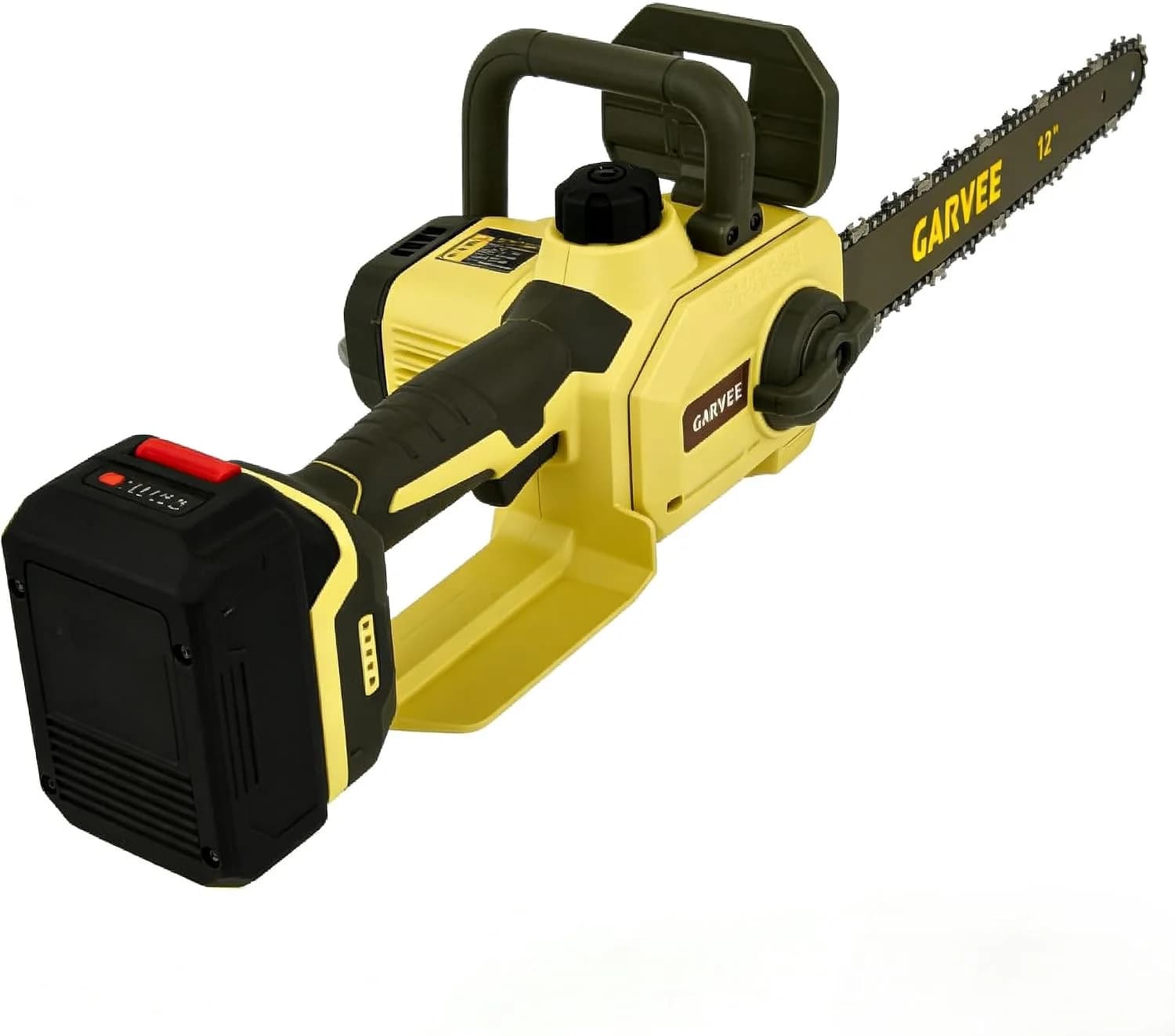 Mini Chainsaw - 12-Inch Handheld Electric Saw 20V Cordless Motor 1x4.0Ah Battery Auto Oiler Lightweight Pruning Tool for Tree Trimming and Wood Cutting