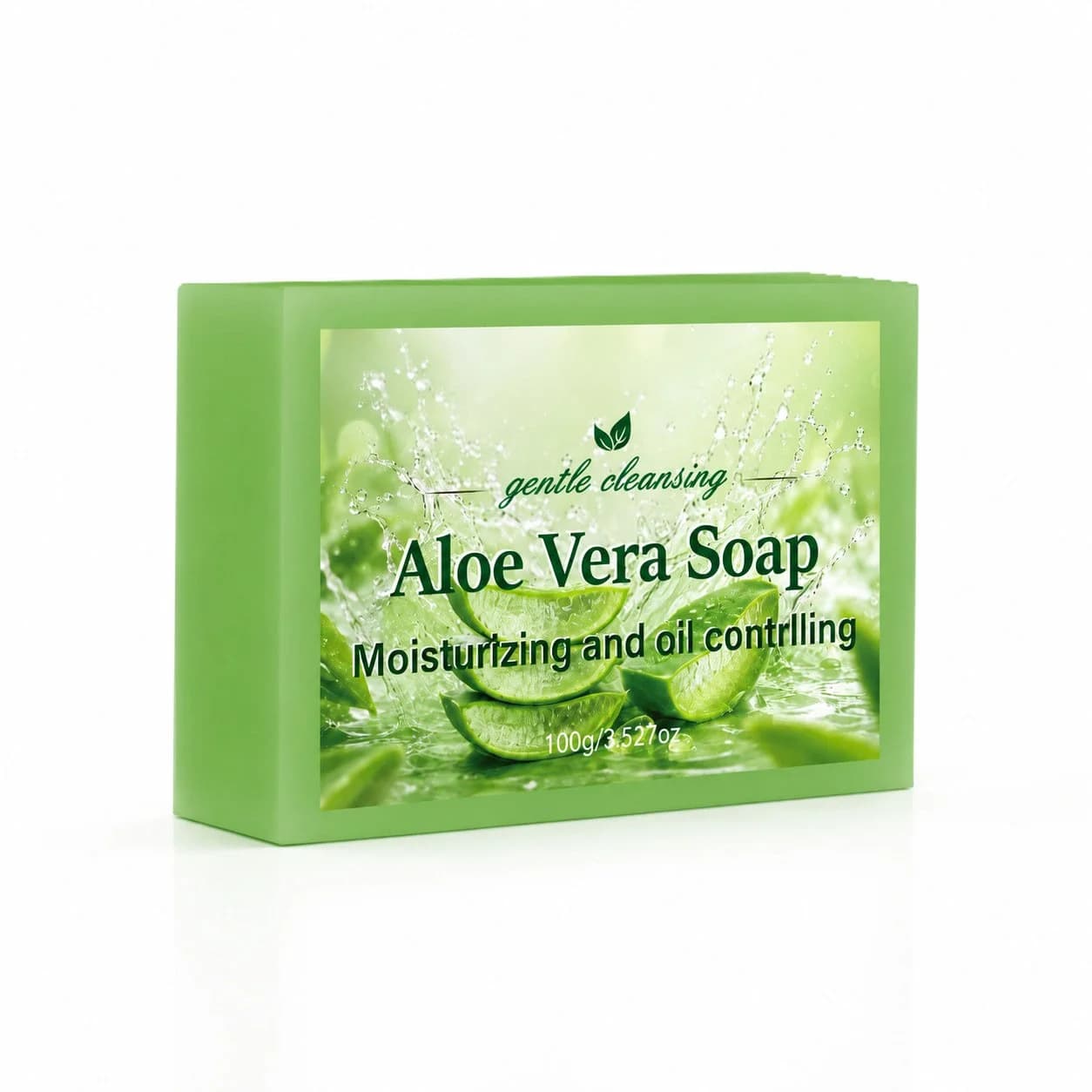 PiGOGI Aloe Soap Deep Moisturizing Cleansing Bar Gentle Hydrating Bath Soap 100g for Daily Use