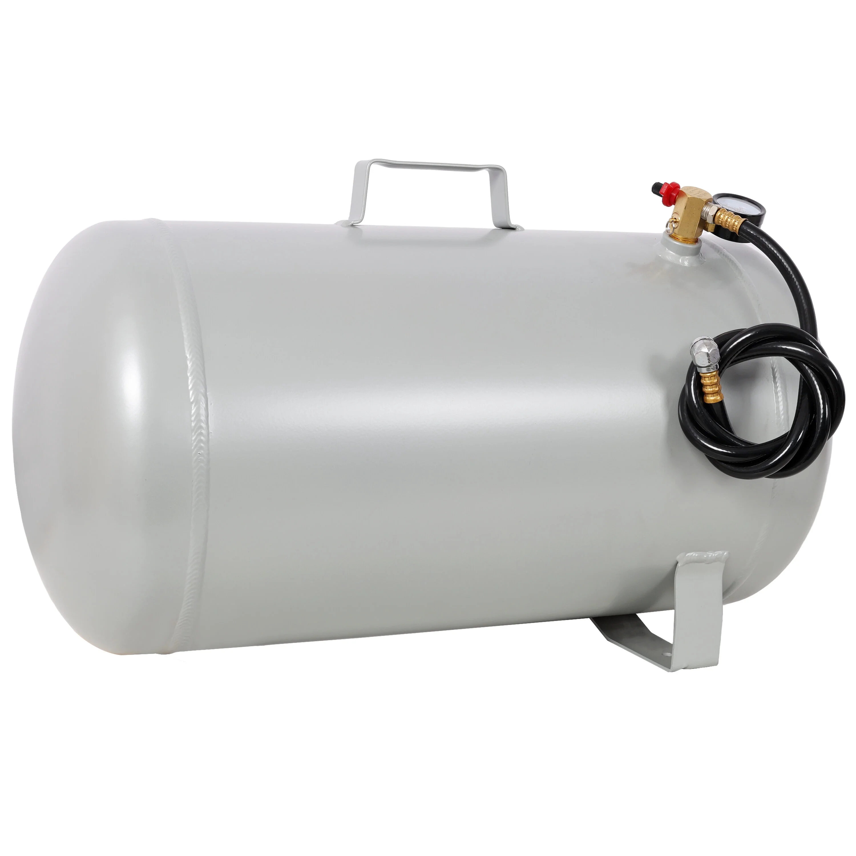 Tanque de Aire Portátil de Aluminio de 11 Galones con Manómetro de Presión, Tanque de Compresor de Aire Ligero para Inflado de Llantas de Emergencia y Limpieza de Golpes