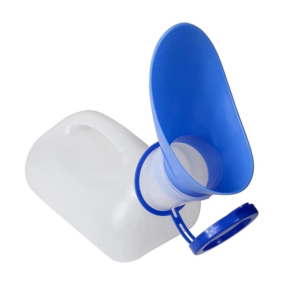 Portable Reusable Travel Urinal, Gender Adaptable Bedside Bottle Matching Incontinence Container With Female Funnel For Elder Kid Adult Road Trip Bed Care