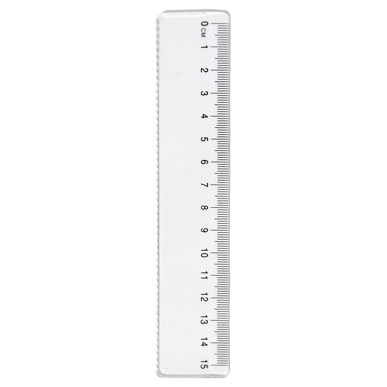 Solivara Centimeter Inch Scale Plastic Ruler Small Measuring Ruler For Home Artists Designers(Clear,5.91*1.18in)