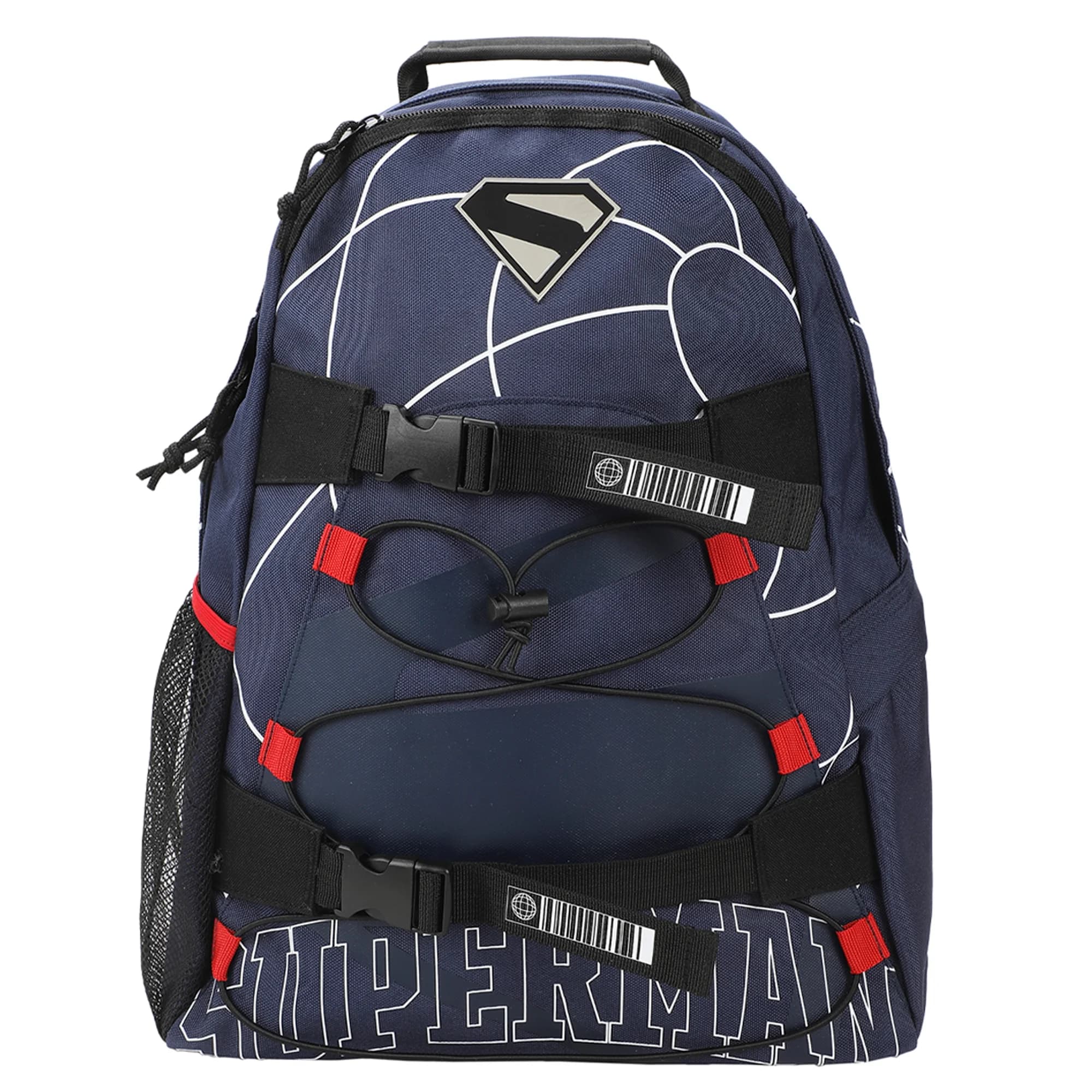 Superman Web Logo 17.5" Blue Backpack