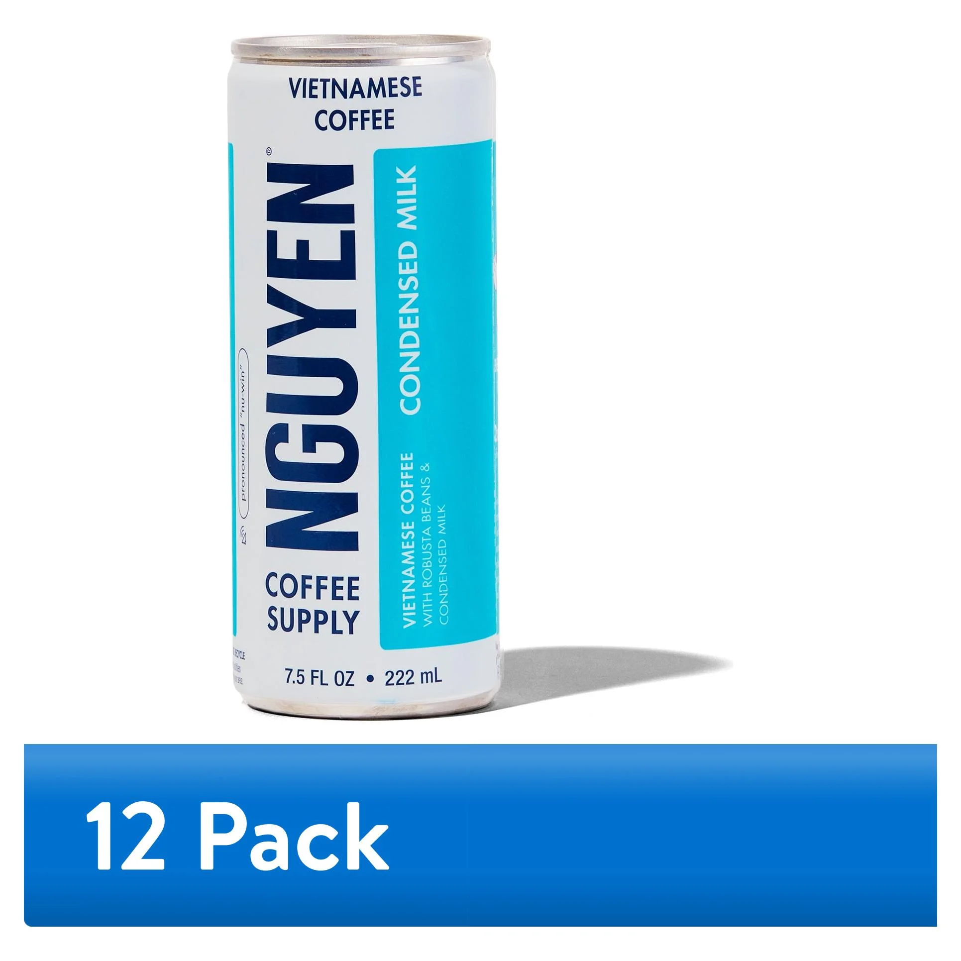 (12 pack) Nguyen Coffee Supply Condensed Milk Vietnamese Latte - 7.5 fl oz Can