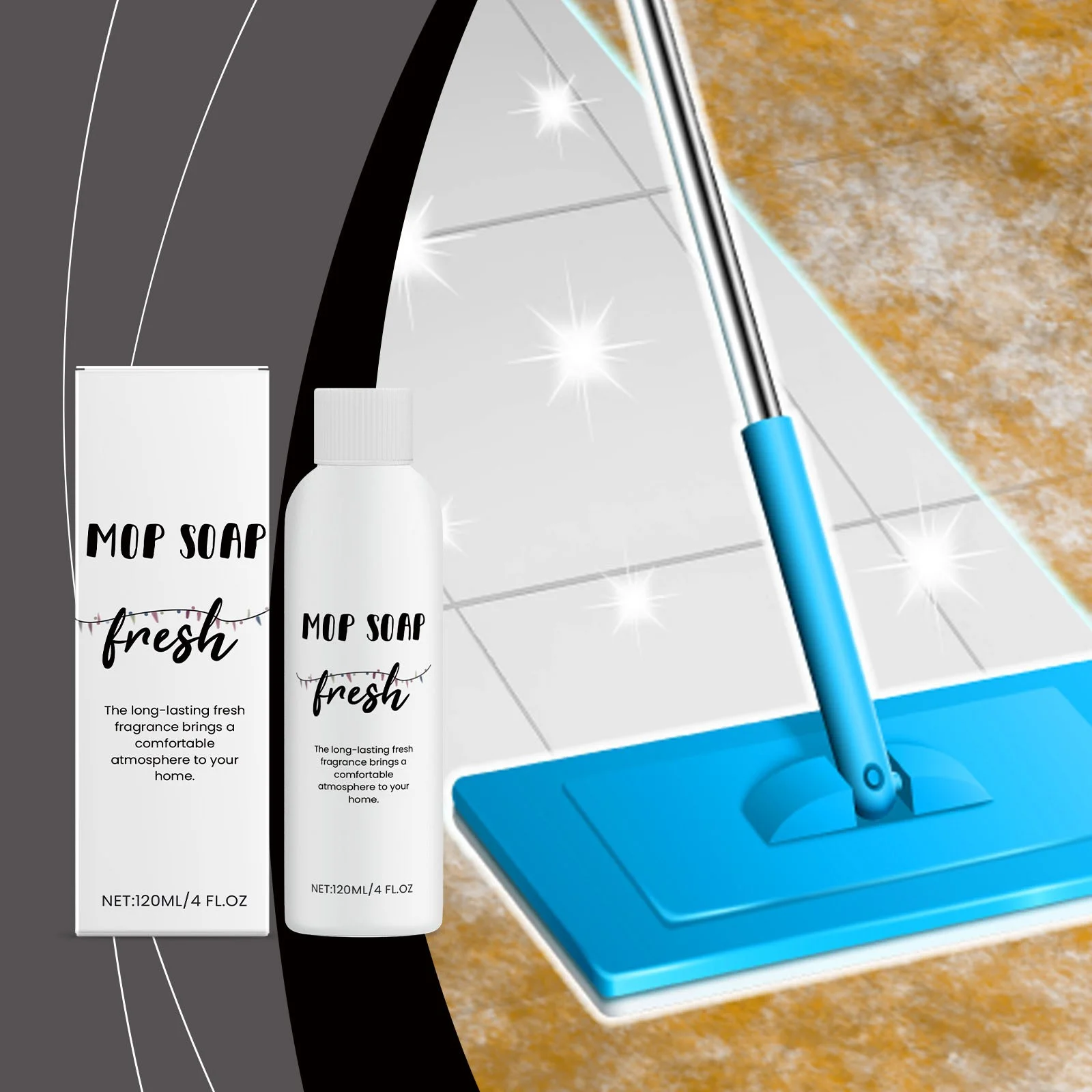 ddioayh Floor Cleaning Solution Mopping Detergent Wood Tile Floor Cleaner Refreshing Scent for Home Kitchen Bathroom Sweeping Floor Cleaner