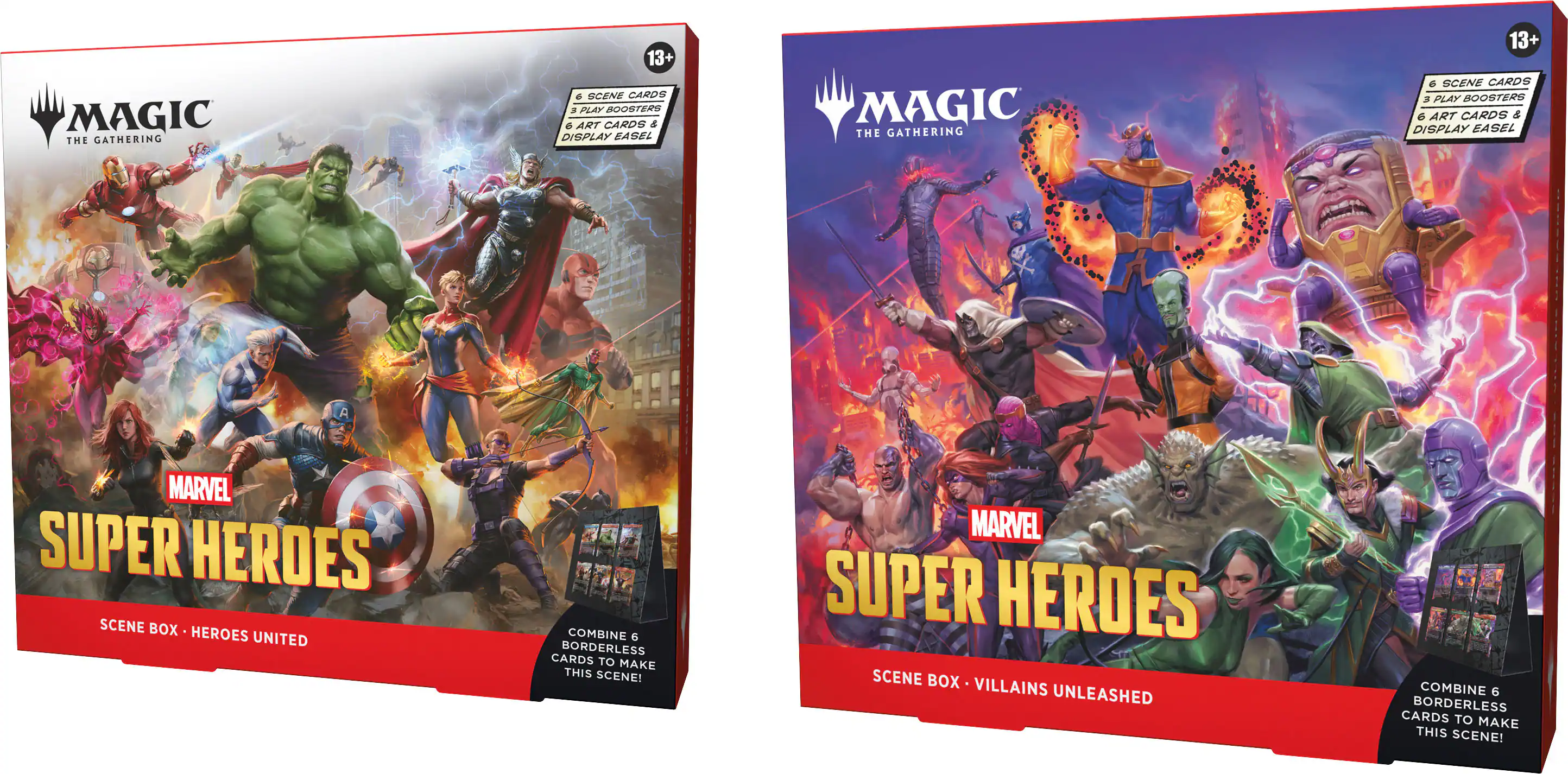 Wizards of The Coast - Magic: The Gathering Marvel Super Heroes Scene Box (1 Scene Box per Order) - Styles May Vary