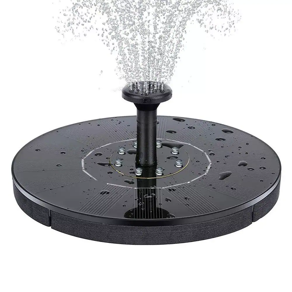 COWIN - Solar Fountain Pump for Bird Bath Free Standing Floating Outdoor Garden Pond Fountain - Black