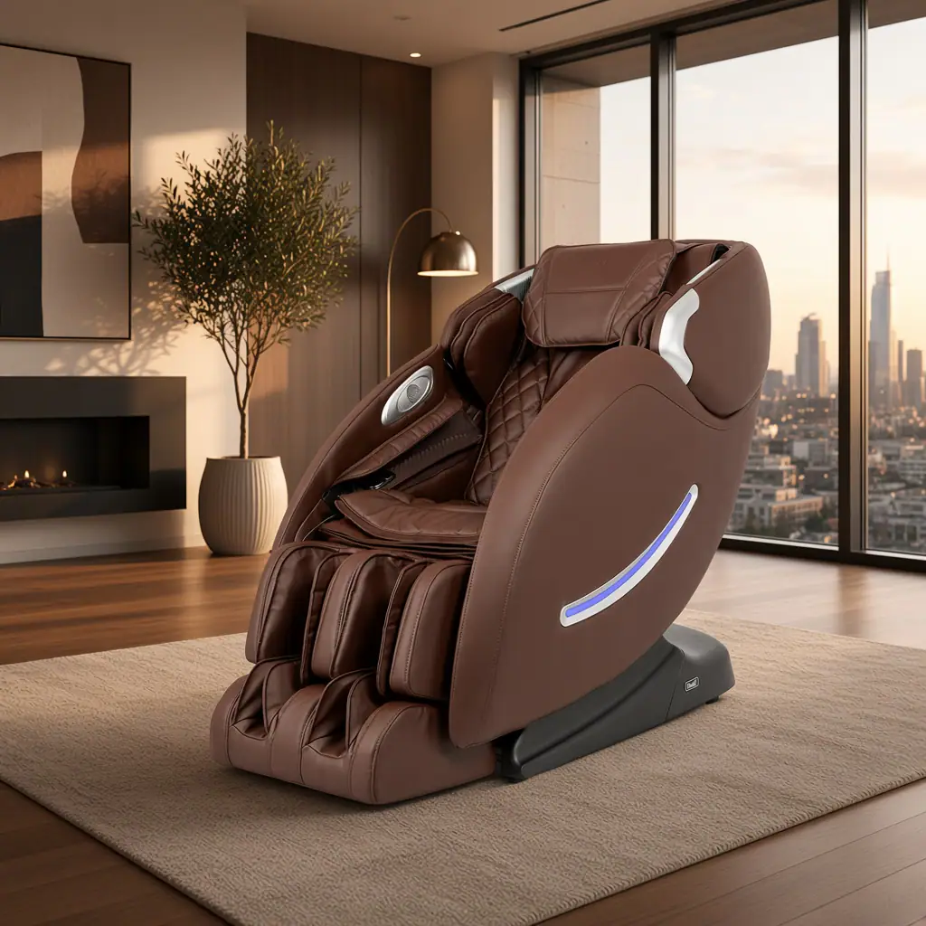 Osaki - 4000XT Zero Gravity Massage Chair with Tension Sensors - Brown