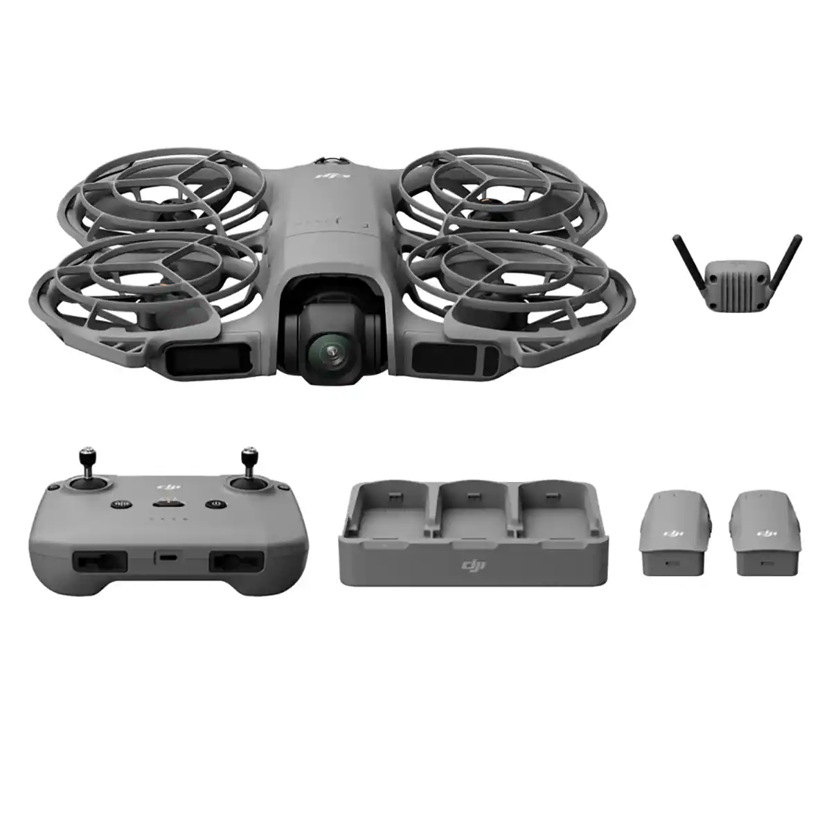 DJI - Neo 2 4K Drone Fly More Combo with RC-N3 Remote Controller - Gray