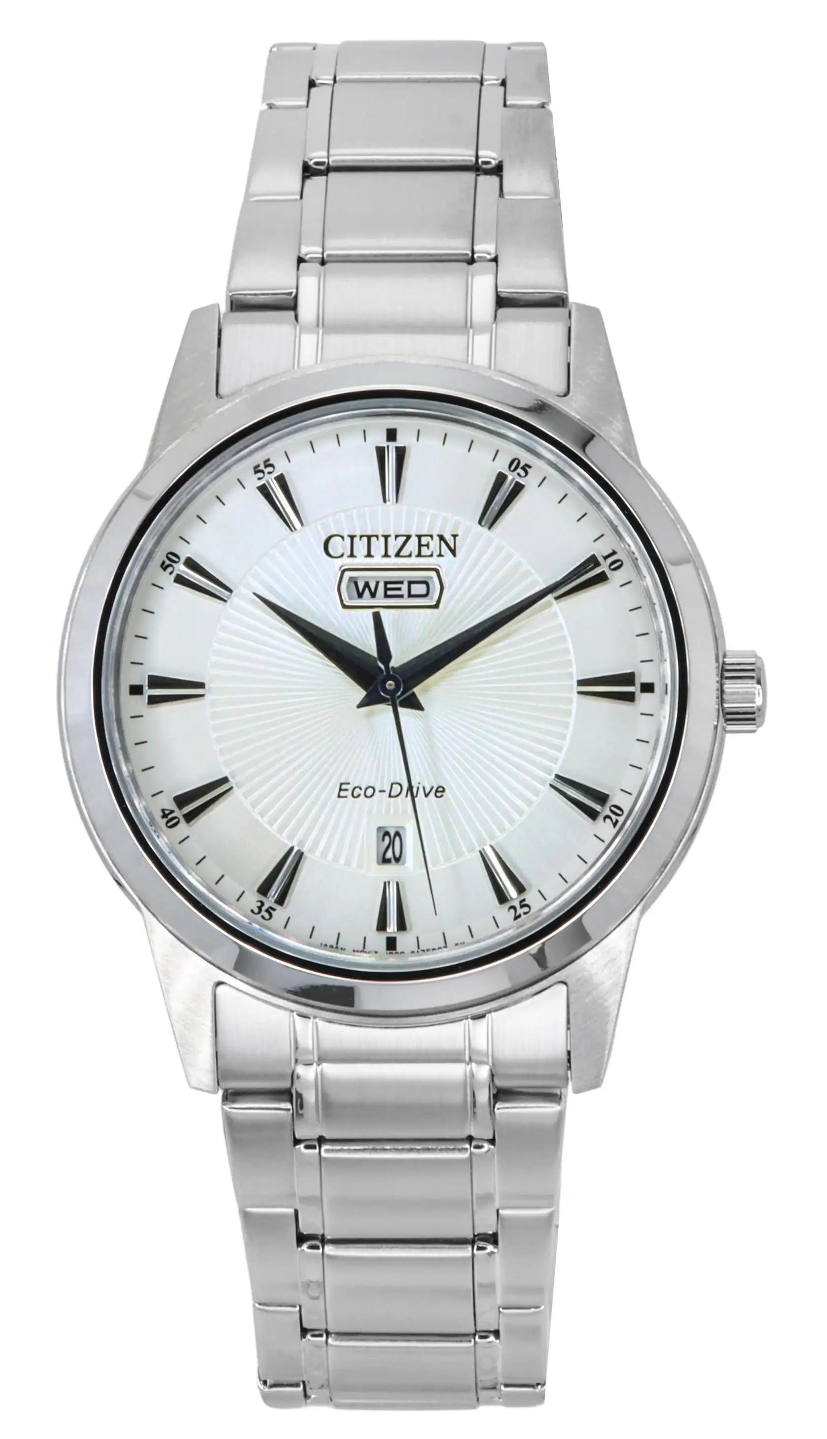Citizen - Eco-Drive Stainless Steel Dial AW0100-86B Men's Watch - White