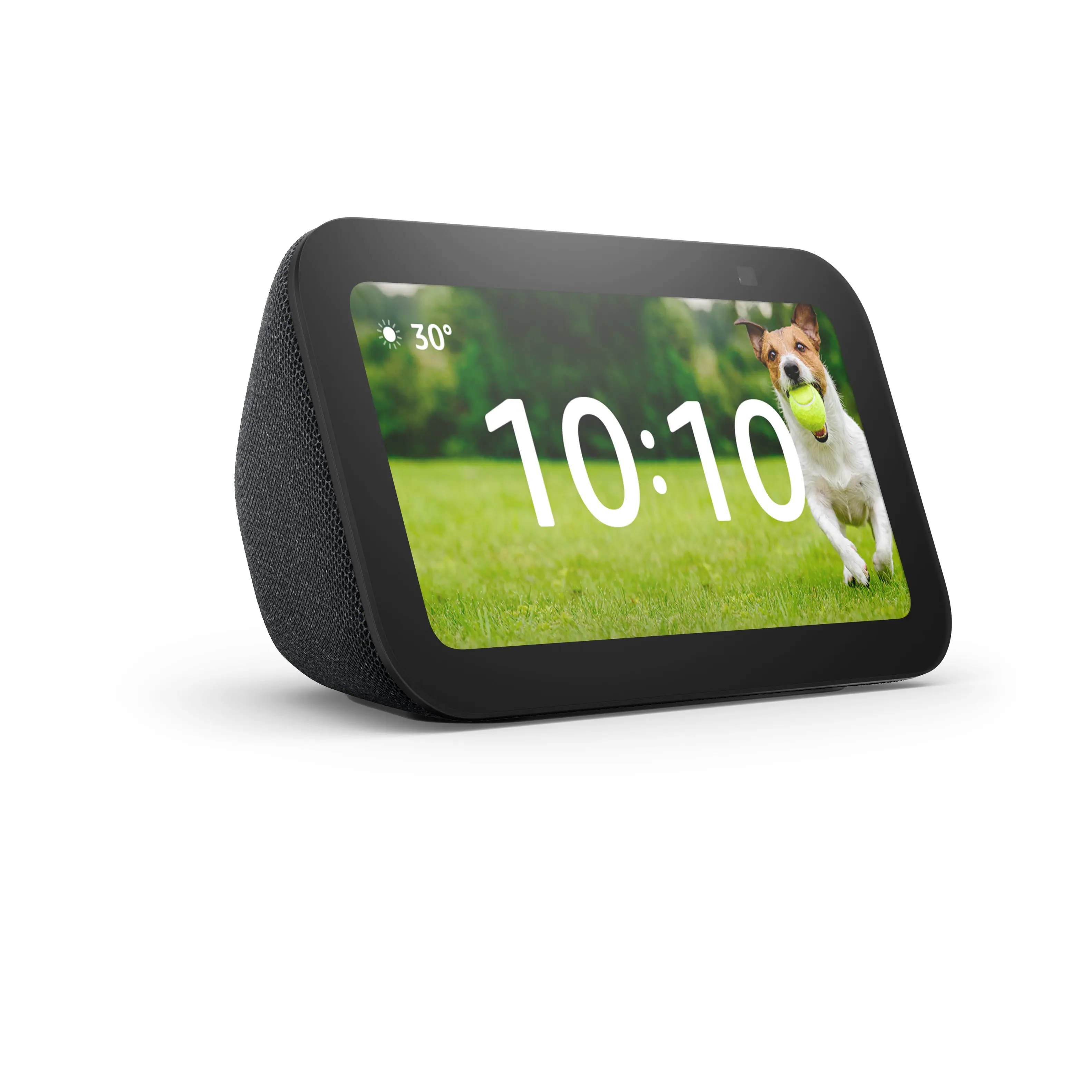Amazon - Echo Show 5 (newest model), Smart display with Alexa+, 2x the bass and clearer sound - Charcoal