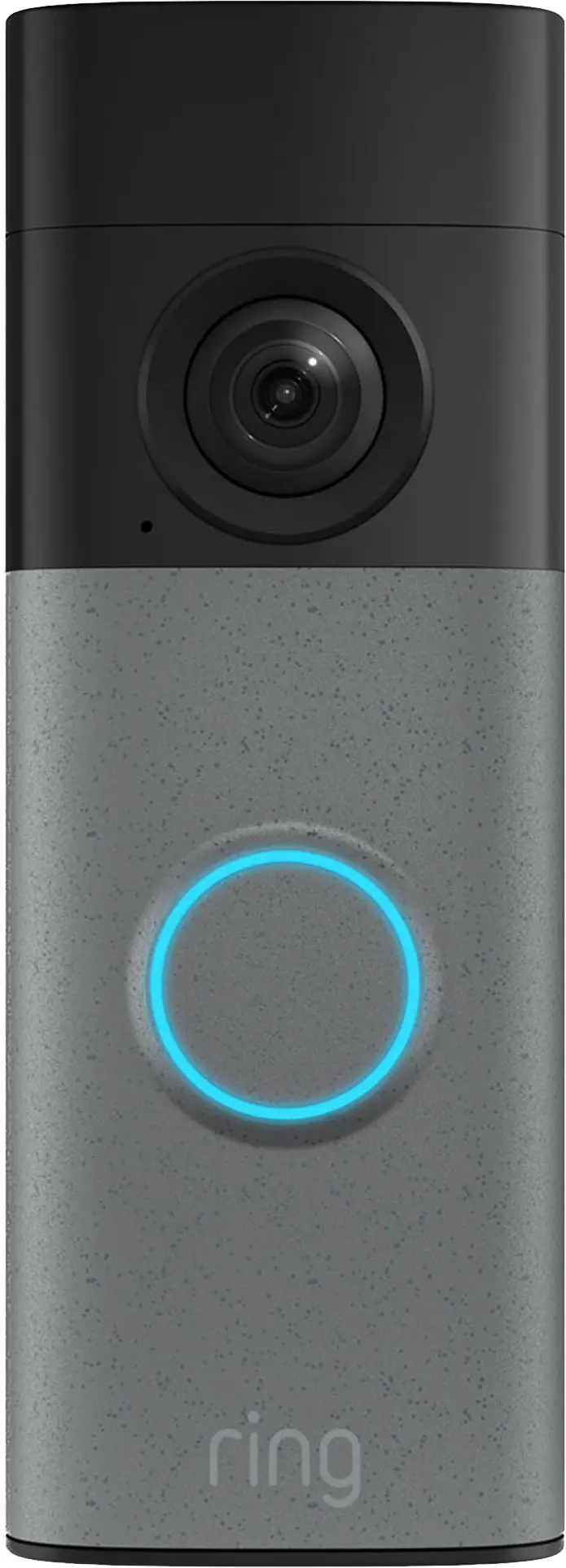 Ring - Battery Doorbell 2K, Retinal 2K with wide-angle video, up to 6x Enhanced Zoom, Two-Way Talk, and Built-In Battery - Speckled Grey
