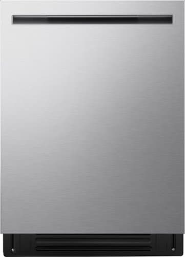 Open-Box: LG - FlushFit 24-in Top Control Smart Built-In Stainless Steel Tub Dishwasher with 3rd Rack, 1 Hour Wash and Dry, 42dBA - Stainless Steel