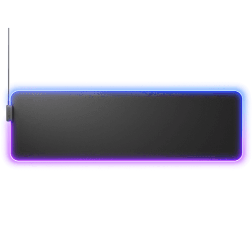 Open-Box: Glorious - GMP 2 GLED LE Gaming Mouse Pad with InfiniGlow Stitchless Edge - Large Extended - Black