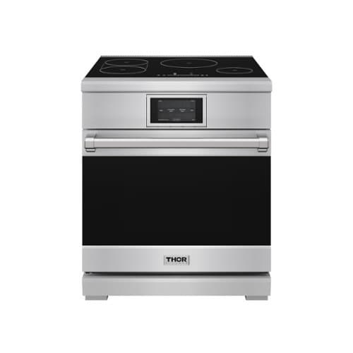 Thor Kitchen - 4.8 Cu Ft. Freestanding Induction Range with Air Fry - Stainless Steel