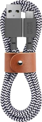 Open-Box: Native Union - 4' USB Type C-to-USB Type A Cable - Zebra