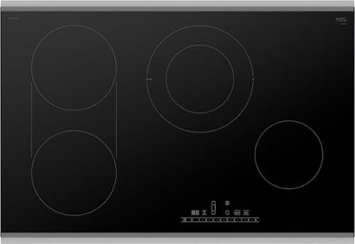 Open-Box: Bosch - 800 Series 30" Built-In Electric Cooktop with 4 elements and Stainless Steel Frame - Black