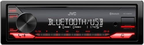 Open-Box: JVC - Bluetooth Digital Media (DM) Receiver with Detachable Faceplate and USB Rapid Charge - Black