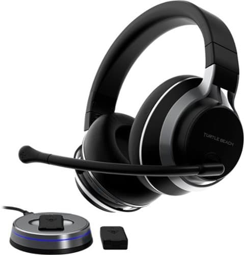 Open-Box: Turtle Beach - Stealth Pro Multiplatform Wireless Noise-Cancelling Gaming Headset for PS5, PS4, PC, Mac & Mobile - Black