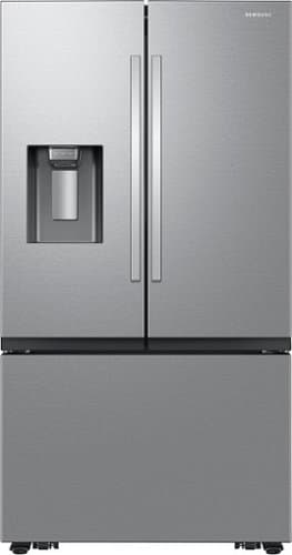 Open-Box: Samsung - 36 in. Wide 31 cu. ft. 3-Door French Door Smart Refrigerator with Four Types of Ice - Stainless Steel