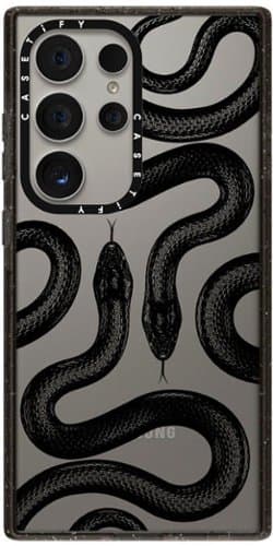 Open-Box: CASETiFY - Impact Case for Samsung Galaxy S24 Ultra - Black Kingsnake