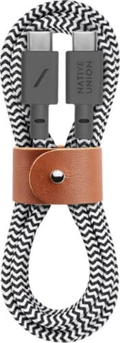 Open-Box: Native Union - Belt Cable (USB-C to USB-C) - ZEBRA