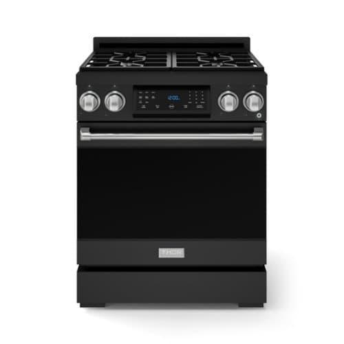 30 in. Wide 4 burner Gordon Ramsay Series by Thor Kitchen 4.55 Cu. Ft Freestanding LP Gas Range w/ Stainless Hardware - Black