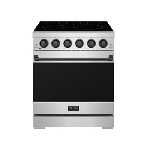 Gordon Ramsay Series by Thor Kitchen 4.55 Cu. Ft Freestanding Electric Range with Black Hardware - Stainless Steel