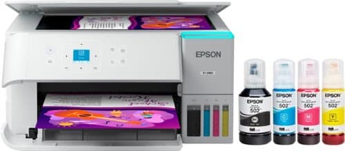 Epson - EcoTank ET-2980 Wireless All-in-One Color Supertank Inkjet Printer - White