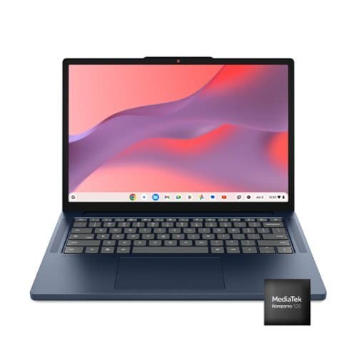 Open-Box: Lenovo - IdeaPad Slim 3 Chromebook - 14" 2K Touchscreen Laptop - MediaTek Kompanio 540 2026 - 8GB Memory - 128GB Storage - Cosmic Blue