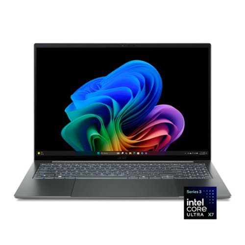 Open-Box: Acer - Swift 16 AI - Copilot+ PC - 16" 3K OLED Touchscreen Laptop - Intel Core Ultra X7 358H 2026 - 16GB Memory - 1TB Storage - Basalt Gray