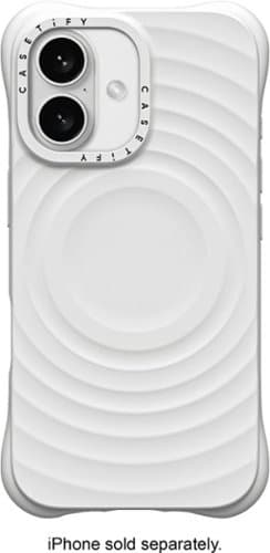 Open-Box: CASETiFY - Essentials Ripple Case with MagSafe for Apple iPhone 16 - White