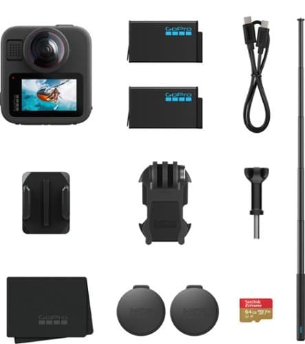 Open-Box: GoPro - MAX2 Action Camera Accessory Bundle - Black