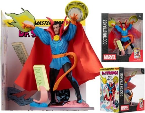 Open-Box: McFarlane Toys - Marvel 8" Doctor Strange 1:10th Scale Collectible with Scene (Strange Tales #128)