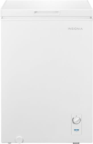 Open-Box: Insignia™ - 3.5 Cu. Ft. Garage-Ready Chest Freezer - White