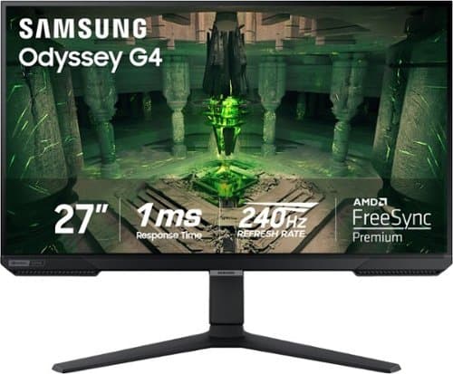 Open-Box: Samsung - 27” Odyssey FHD IPS 240Hz G-Sync Gaming Monitor - Black